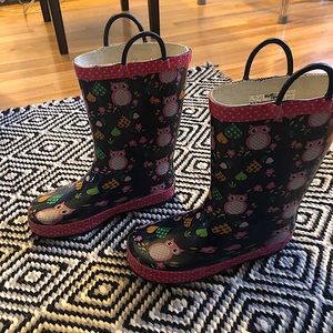 Girls waterproof rain boots